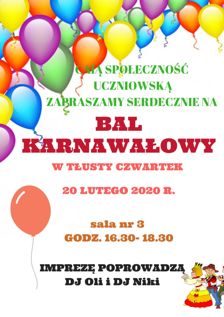 Bal karnawałowy 2020